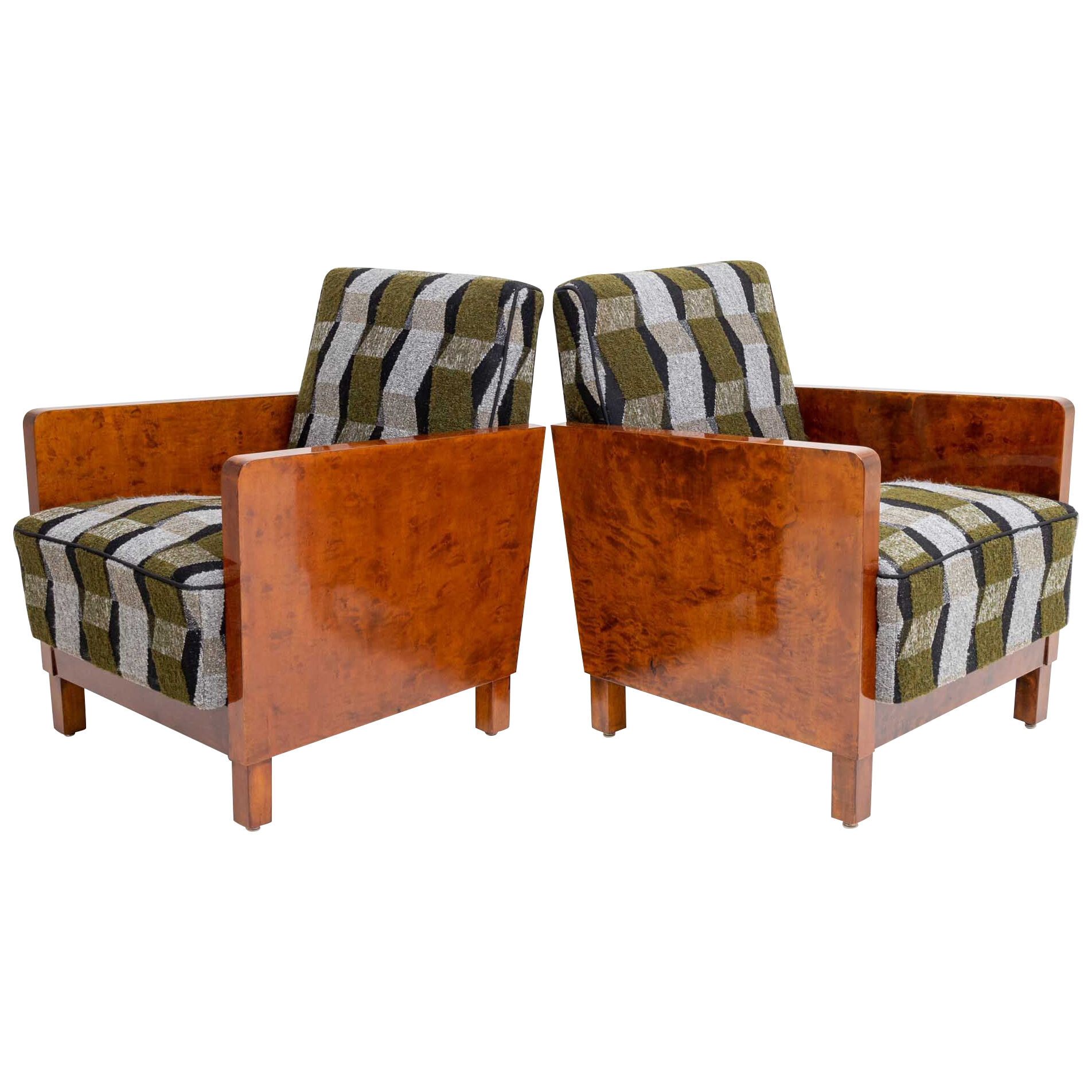 Art Deco Lounge Chairs, Sweden Circa 1920 - The Bruno Effect